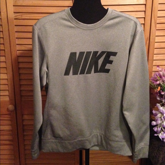 Nike Tops - Gray & Black Nike Therma-Fit Sweater